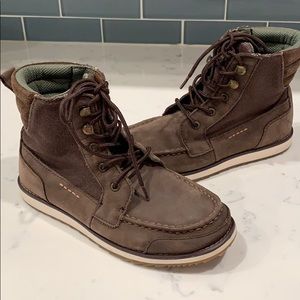 Boys Sperry lace up dock boots